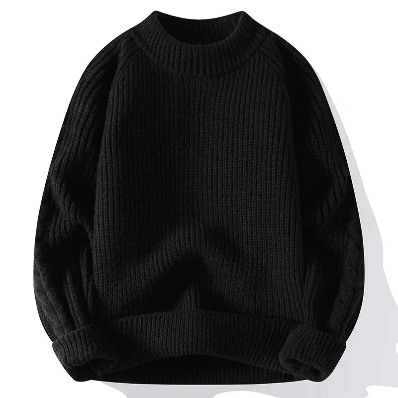 Pull-over homme en grosse maille design classique