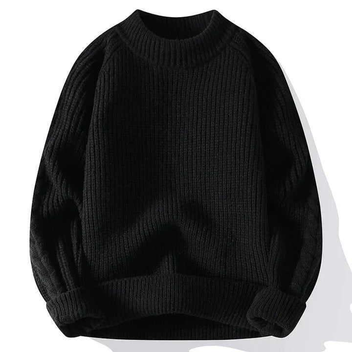 Pull-over homme en grosse maille design classique