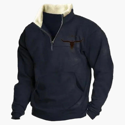 Pull élégant look western motif ethnique outdoor