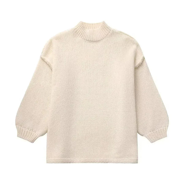 Pull douillet en tricot doux pour l'hiver