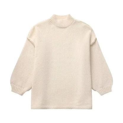 Pull douillet en tricot doux pour l'hiver