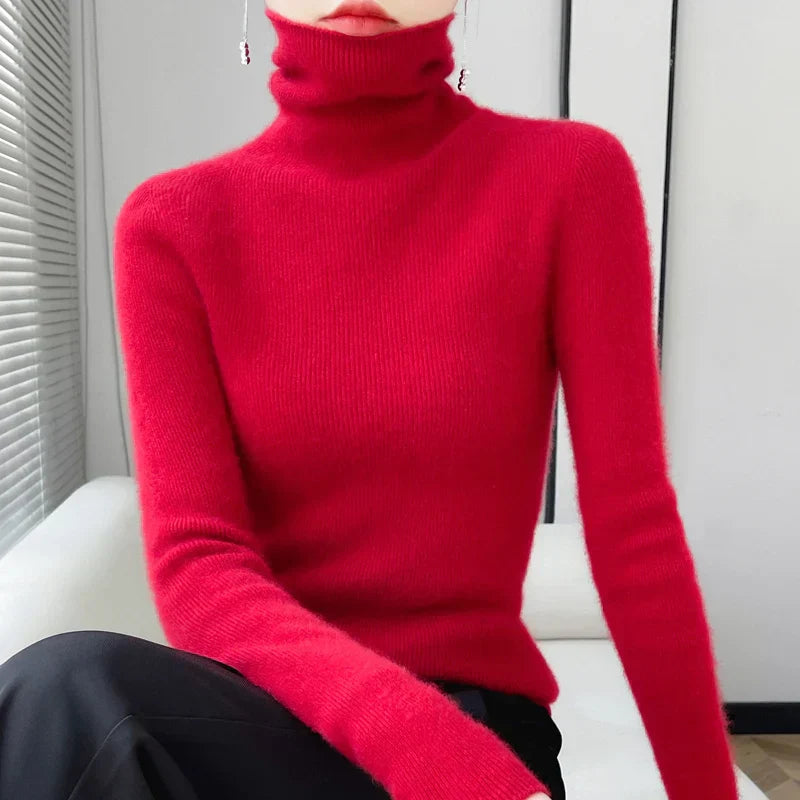 Sous-pulls douillets en laine pour femmes