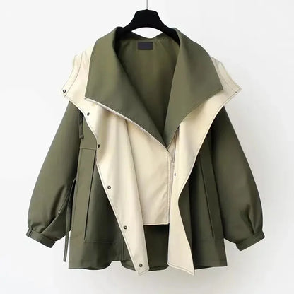 Trench-coat oversized élégant pour femme