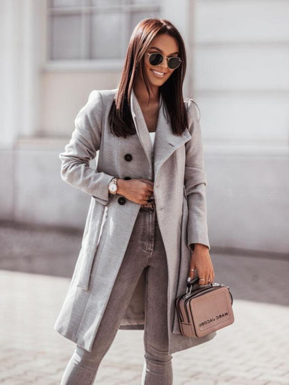 Manteau long femme élégant