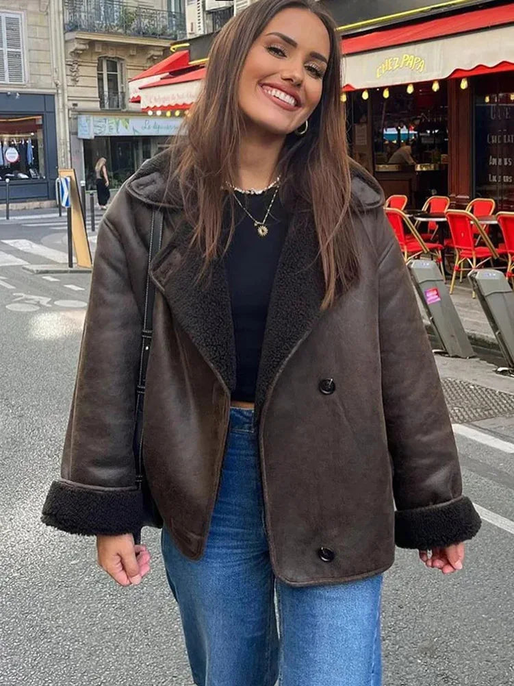 Veste polaire tendance pour femme