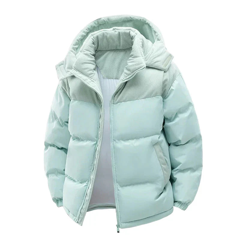 Doudoune matelassée d'hiver pour femme - Veste d'extérieur chaude avec capuche