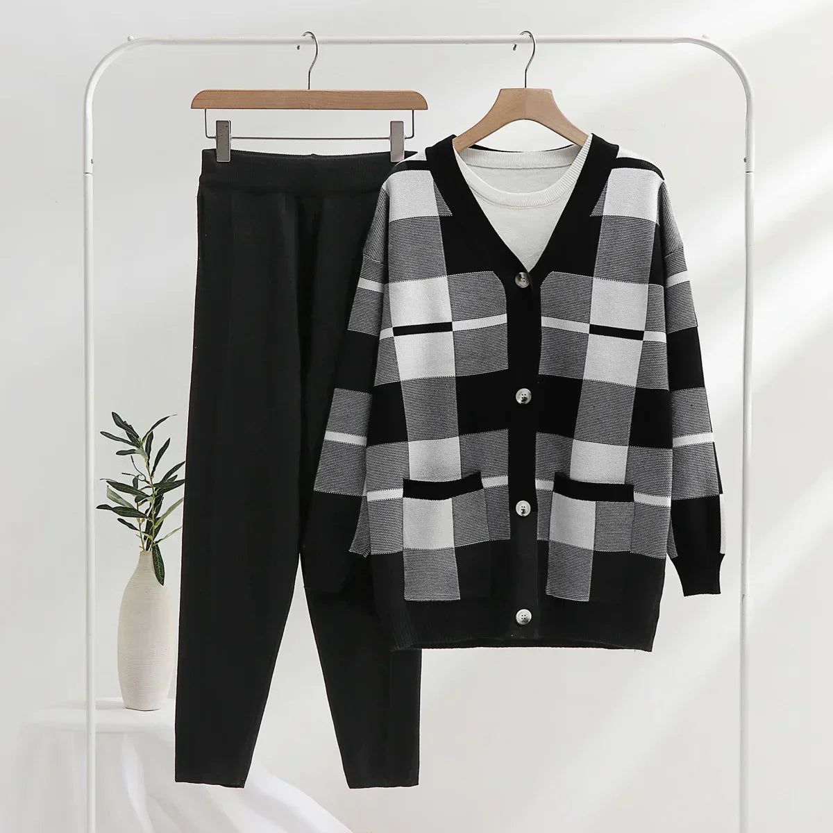 Ensemble 3 pièces doux pour femme