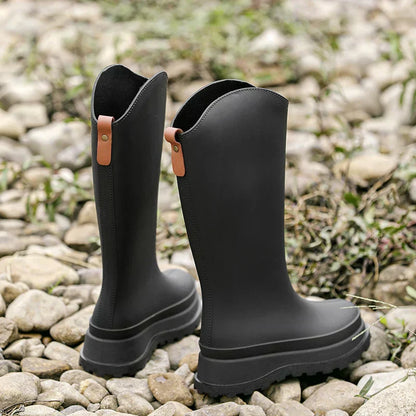 Bottes de pluie femme hautes imperméables confortables