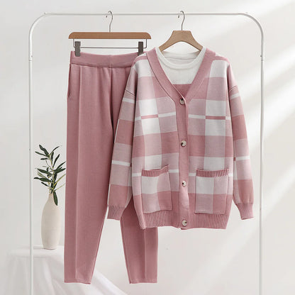 Ensemble 3 pièces doux pour femme