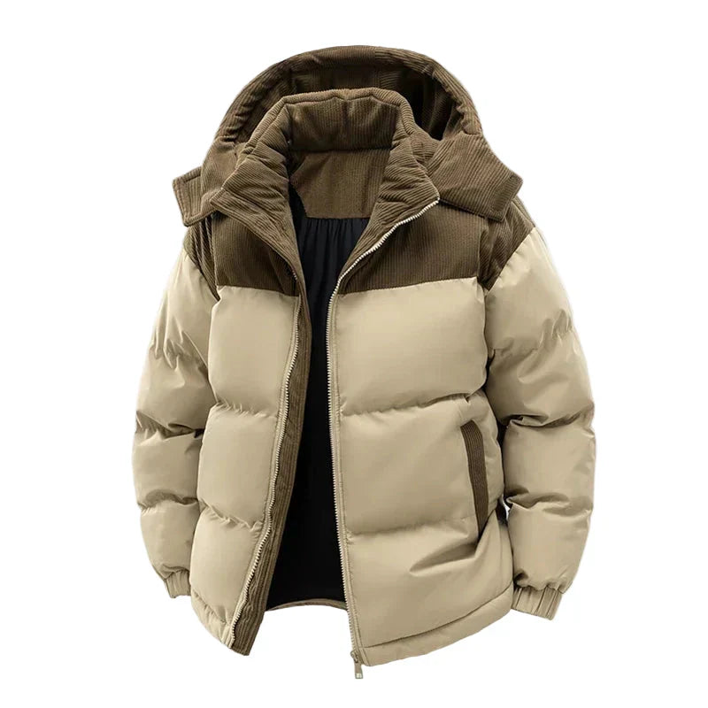 Doudoune matelassée d'hiver pour femme - Veste d'extérieur chaude avec capuche