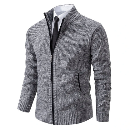 Gilet homme zippé moderne col montant