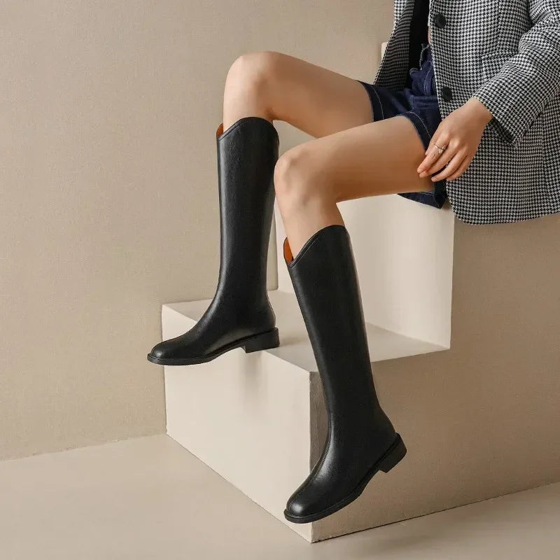 Bottines stylées en similicuir