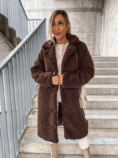 Manteau d'hiver doux pour femme