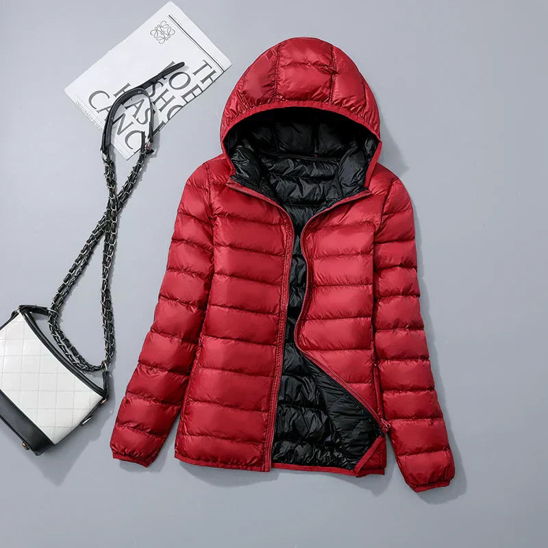 Doudoune à capuche chaude hiver