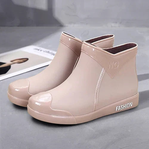 Bottes imperméables à fermeture éclair pour femme