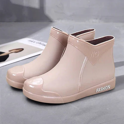 Bottes imperméables à fermeture éclair pour femme