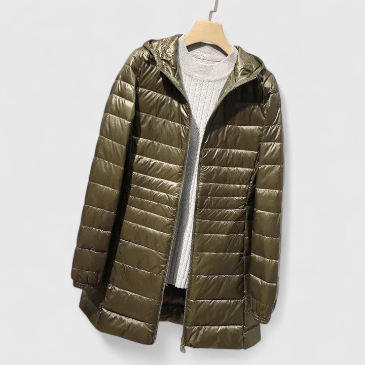 Manteau matelassé femme hiver chaud fermeture éclair
