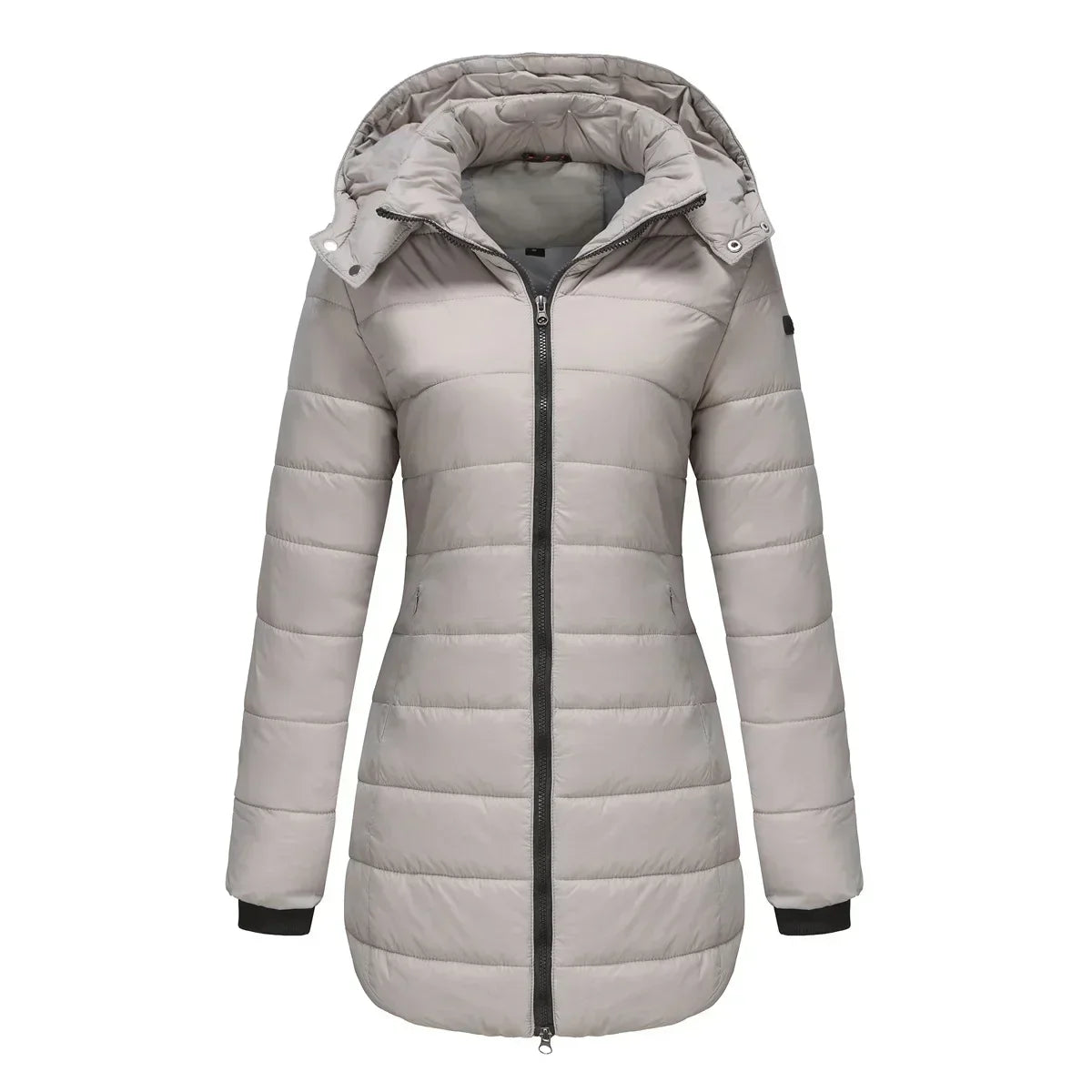 Manteau matelassé d'hiver chaud à capuche pour femme
