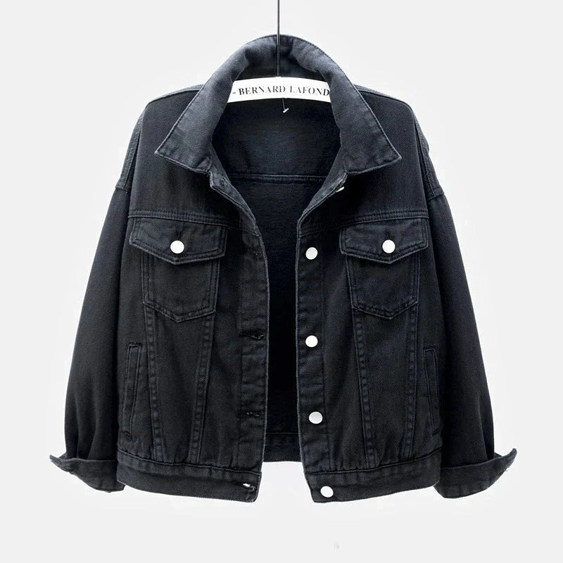Veste courte pour femme avec boutons et poche poitrine