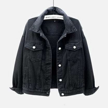 Veste courte pour femme avec boutons et poche poitrine