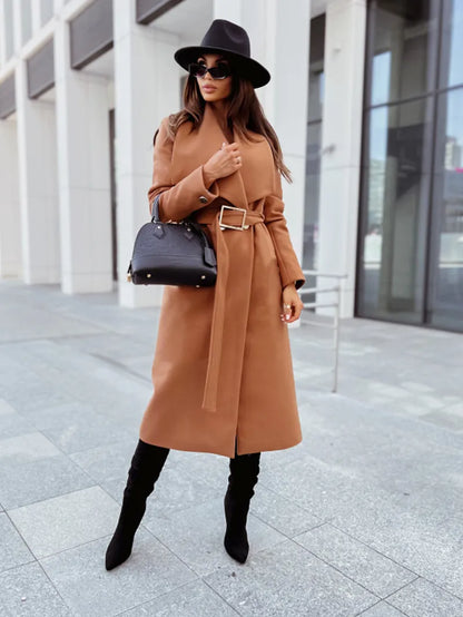 Manteau d'hiver long et élégant pour femme