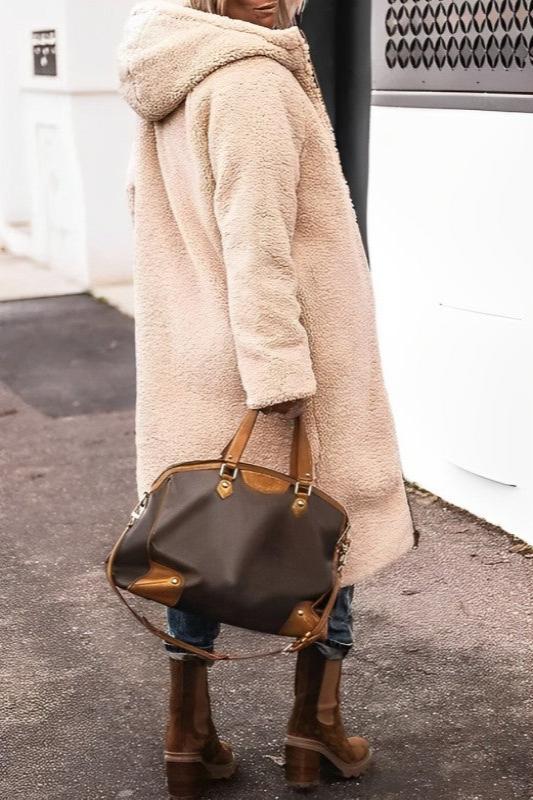 Wendbare Winterjacke Damen mit Kapuze Warm - IdealeKleiden