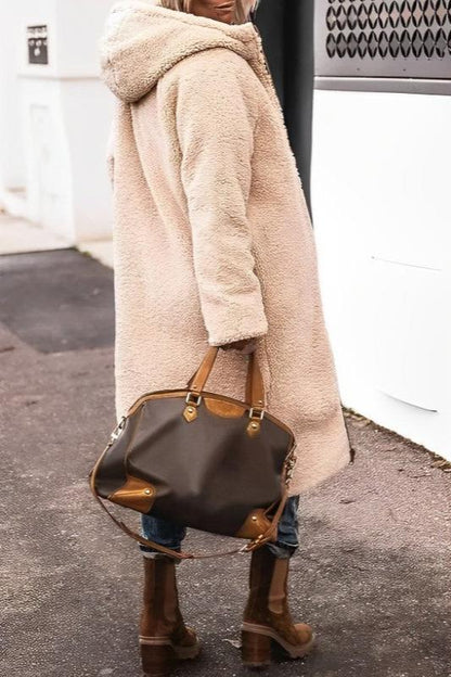 Wendbare Winterjacke Damen mit Kapuze Warm - IdealeKleiden