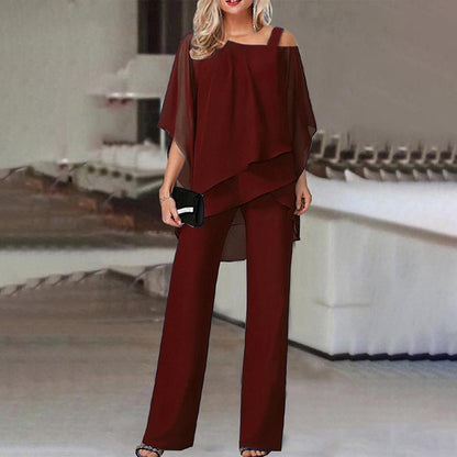 Ensemble deux pièces femme | Tenue élégante avec épaules dénudées
