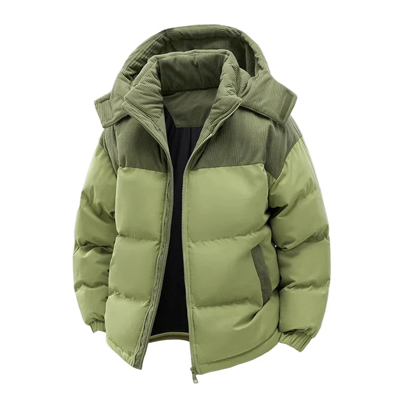 Doudoune matelassée d'hiver pour femme - Veste d'extérieur chaude avec capuche