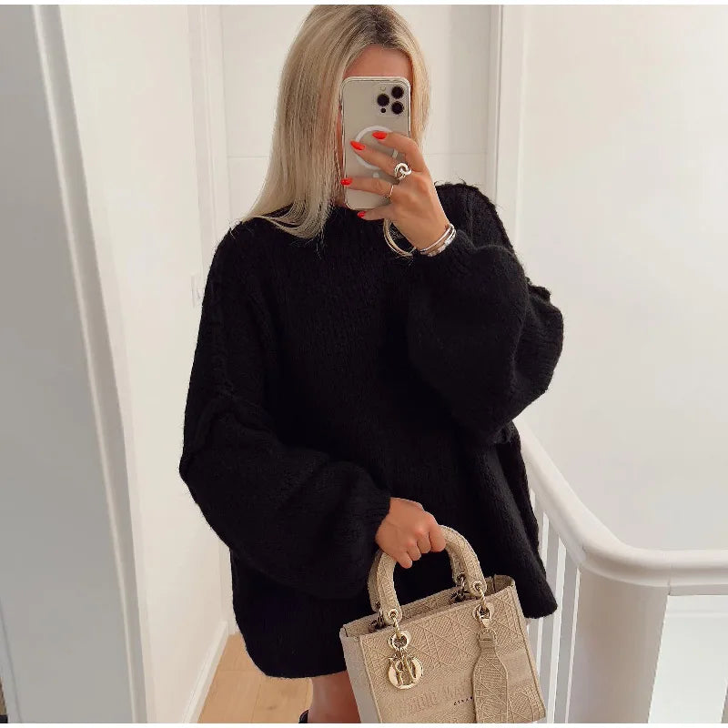 Pull oversize femme doux et confortable