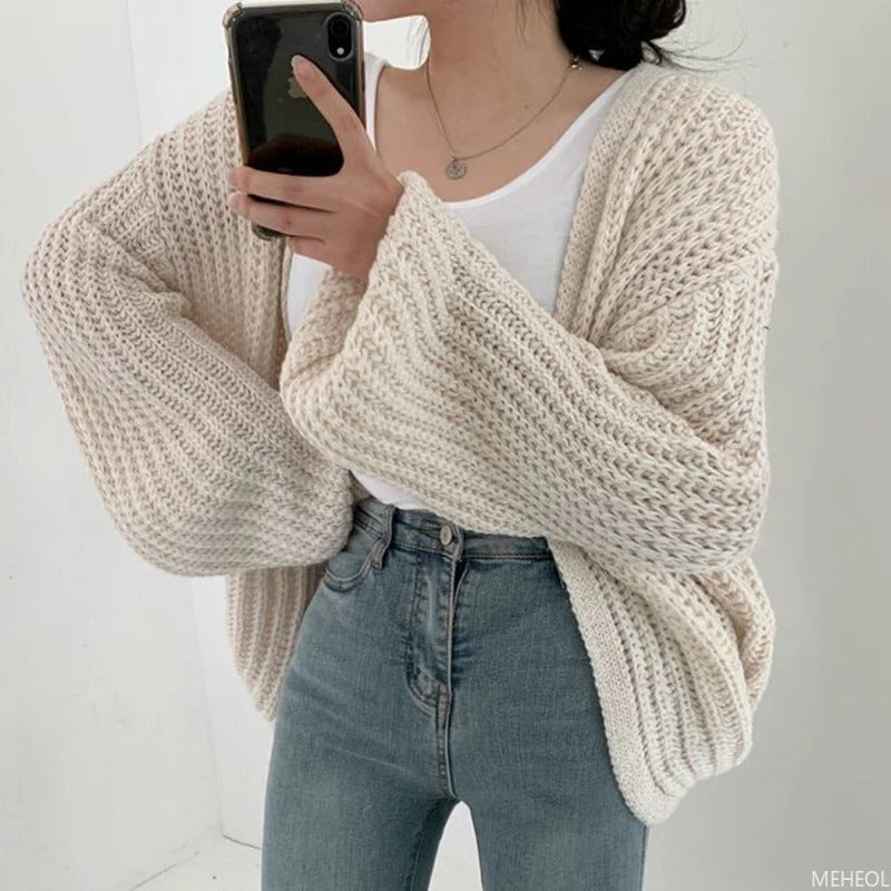 Cardigan grande taille amplement taillé