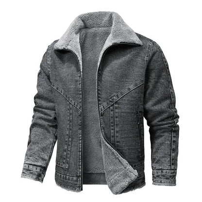 Veste polaire en jean tendance