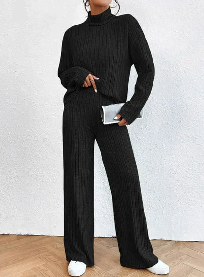 Ensemble en tricot chaud pour femme