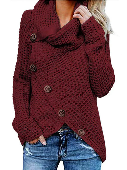 Pull-overs douillets pour femme en laine mérinos douce et oversize