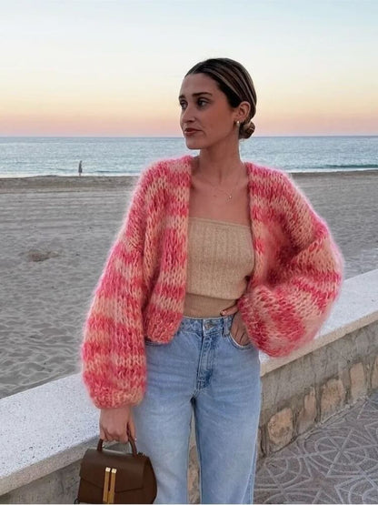 Pull rayé Ouvert Tendance