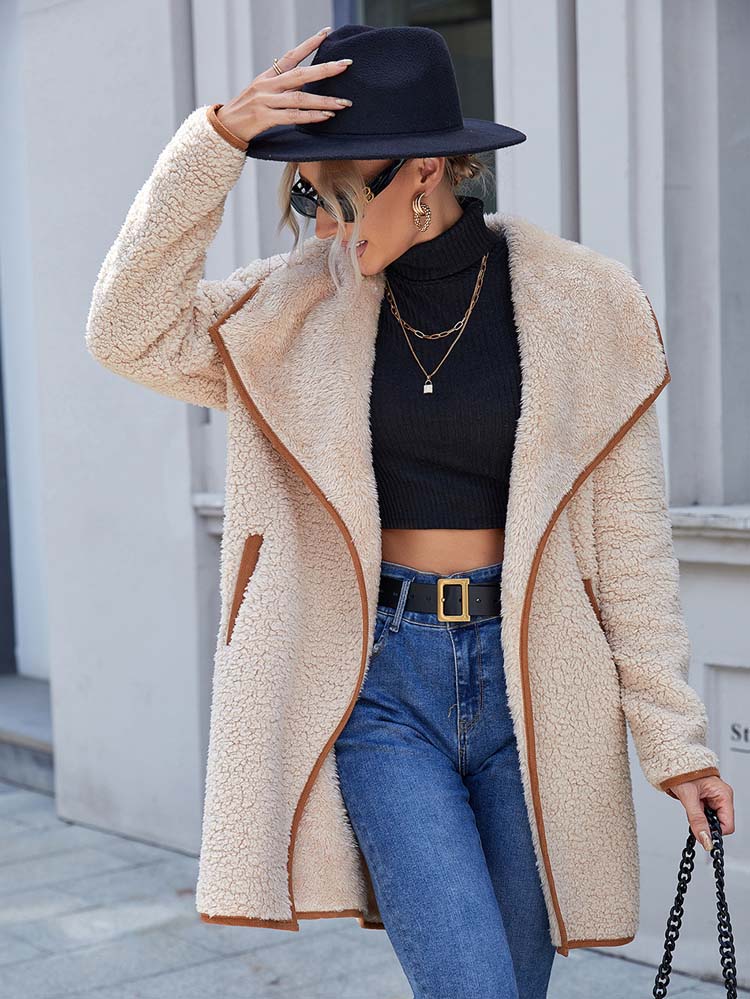 Damen Wintermantel Lang und Warm - IdealeKleiden