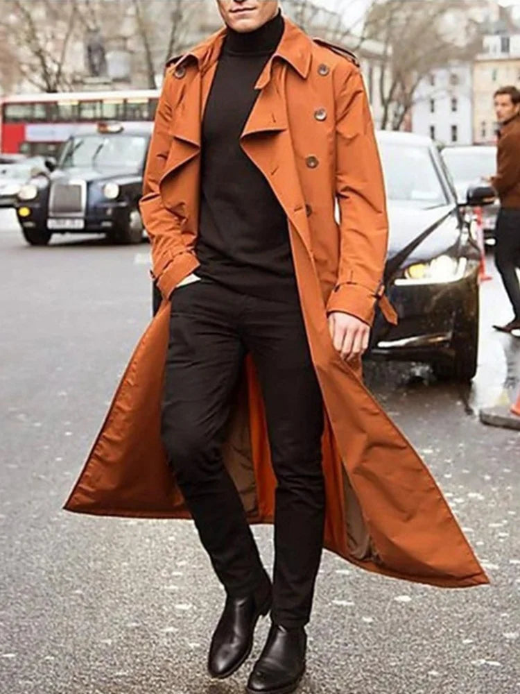 Trench-coat élégant pour homme Hiver