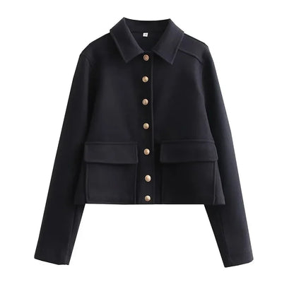 Veste courte femme Smart Casual Moderne Boutons