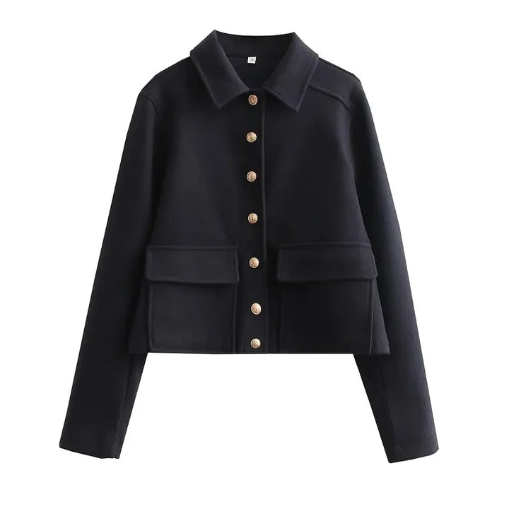Veste courte femme Smart Casual Moderne Boutons