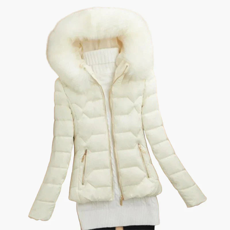Doudoune matelassée femme capuche moderne