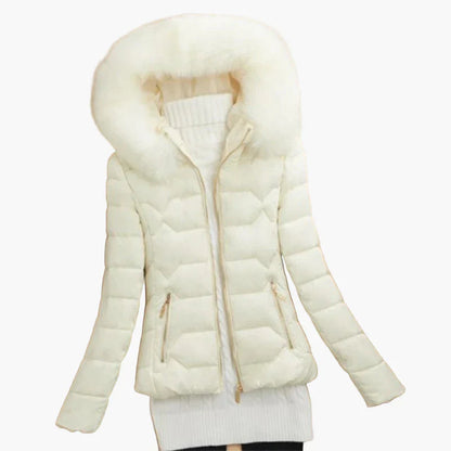 Doudoune matelassée femme capuche moderne
