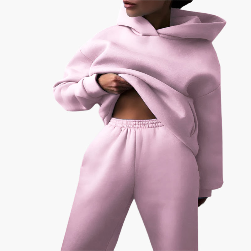 Ensemble de salon confortable Surdimensionné Sweat à capuche Pantalon de jogging