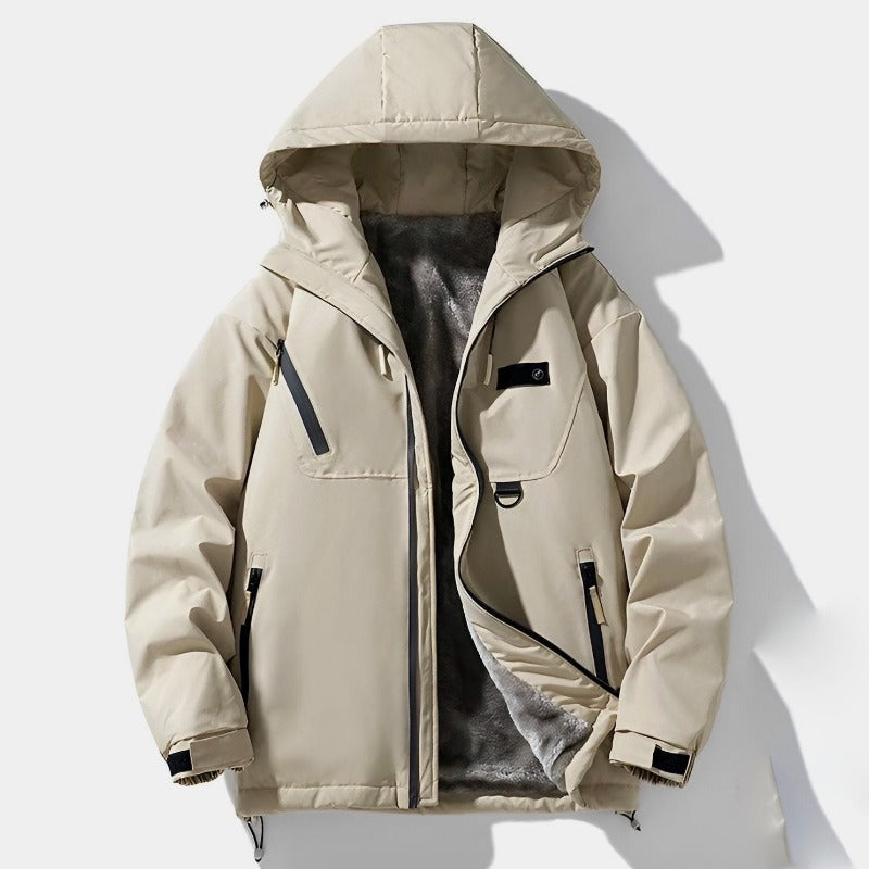 Winterjacke Damen Kapuzenpullover Relaxed Fit - IdealeKleiden