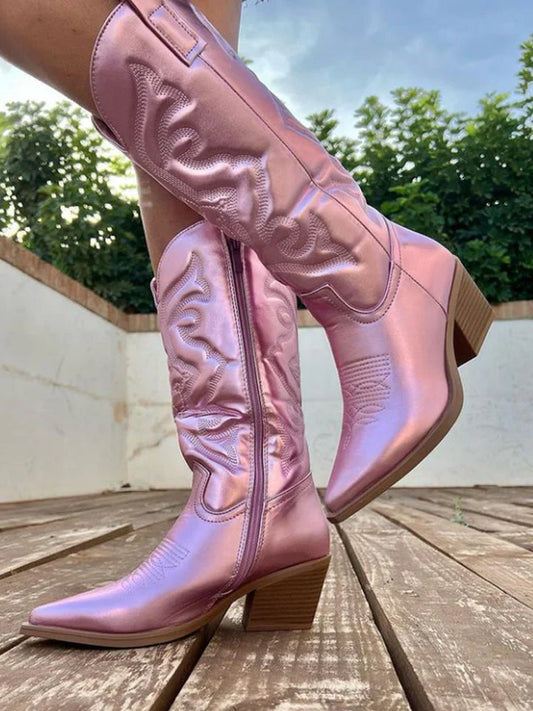Western Stiefel Klassisch Ledern - IdealeKleiden