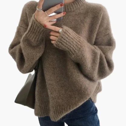 Pull oversize rétro tendance automne hiver