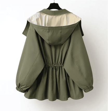Praktische Windbreaker Jacke Wasserabweisend - IdealeKleiden