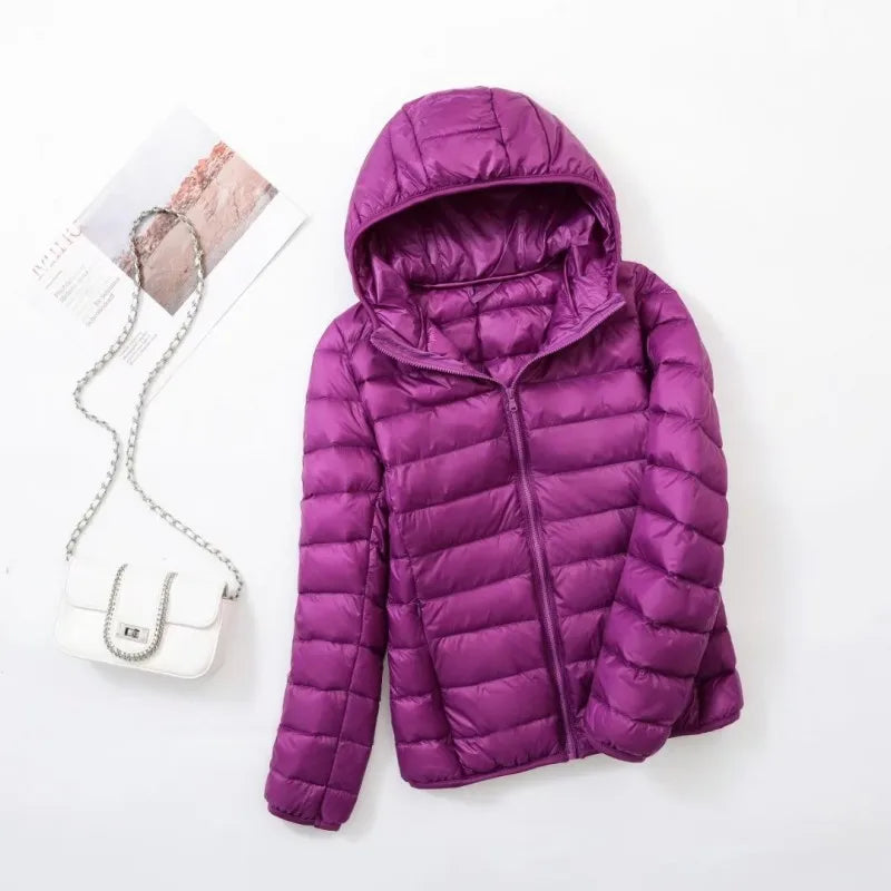 Doudoune à capuche chaude hiver