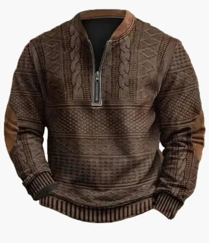 Pull-over pour homme, chaud, moderne, col montant