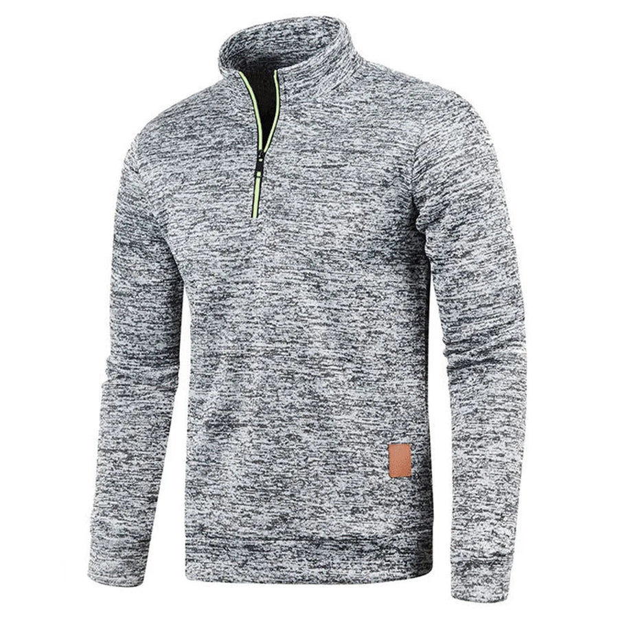 Milo - Bequemer Herren Pullover Mit Reißverschluss - IdealeKleiden