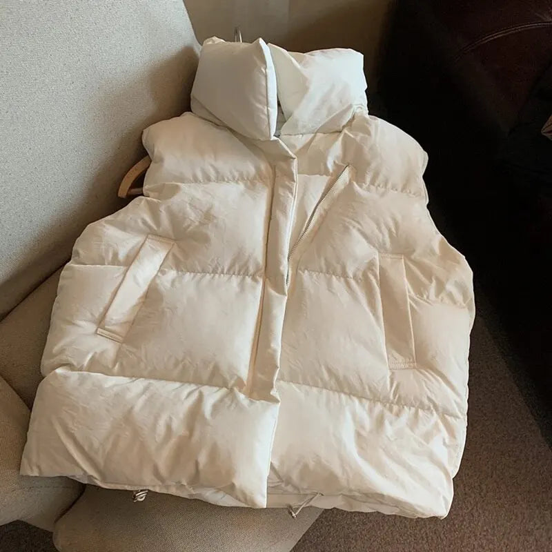 Gilet bouffant oversize chaud et confortable